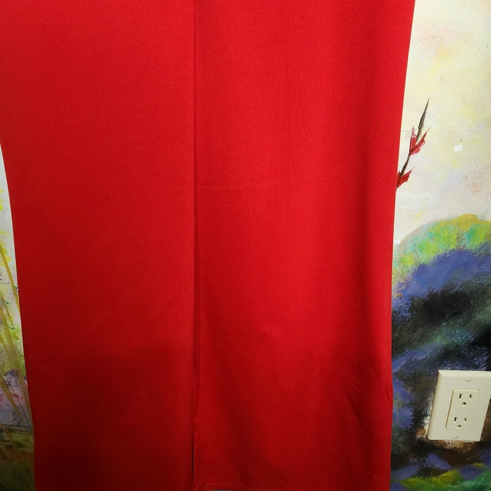 NWOT Red MAXI Dress with Peplum Style Skirt - Picture 11 of 14